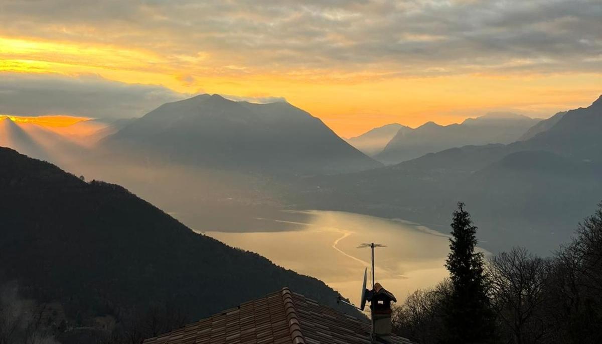 Chalet La Terrazza Vista Lago بيلانو المظهر الخارجي الصورة